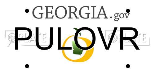 PULOVR Georgia License Plate