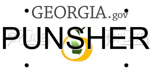 PUNSHER Georgia License Plate