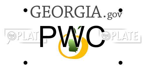 PWC Georgia License Plate