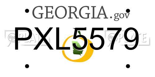 PXL5579 Georgia License Plate