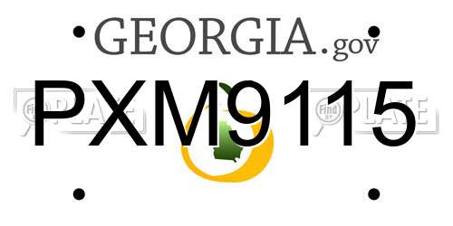 PXM9115 Georgia License Plate