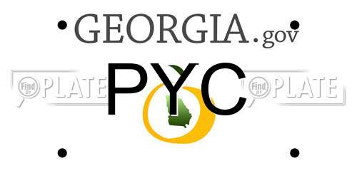 PYC Georgia License Plate