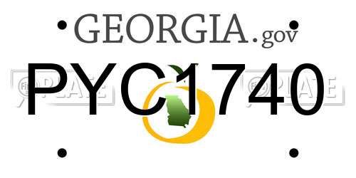 PYC1740 Georgia License Plate