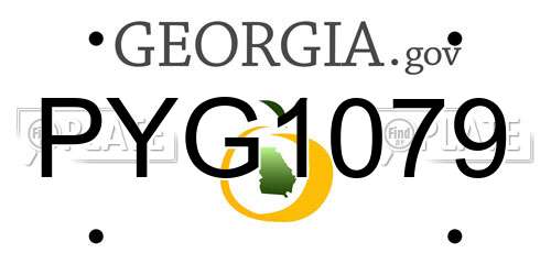 PYG1079 Georgia License Plate