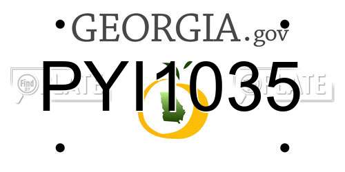 PYI1035 Georgia License Plate
