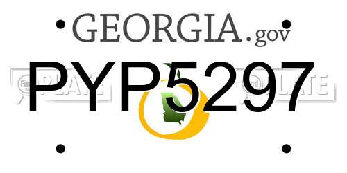PYP5297 Georgia License Plate