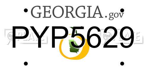 PYP5629 Georgia License Plate