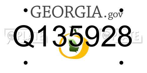 Q135928 Georgia License Plate