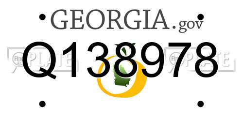 Q138978 Georgia License Plate