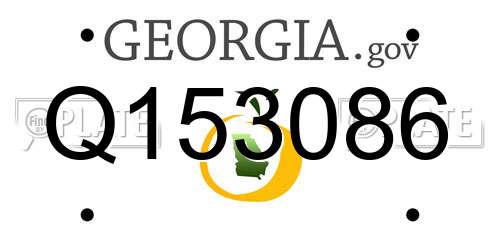 Q153086 Georgia License Plate