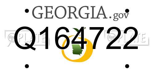 Q164722 Georgia License Plate