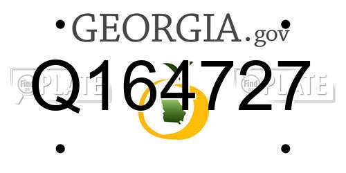 Q164727 Georgia License Plate