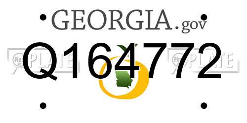 Q164772 Georgia License Plate
