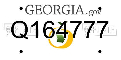 Q164777 Georgia License Plate