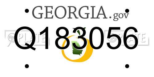 Q183056 Georgia License Plate