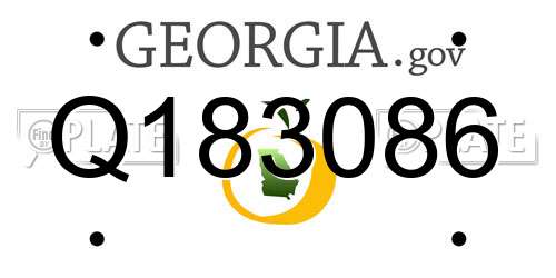 Q183086 Georgia License Plate