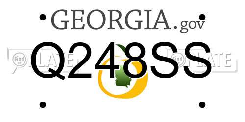 Q248SS Georgia License Plate