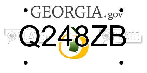 Q248ZB Georgia License Plate