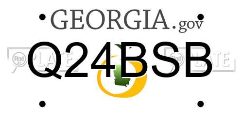 Q24BSB Georgia License Plate