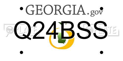 Q24BSS Georgia License Plate