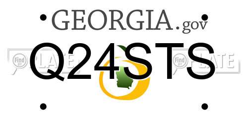 Q24STS Georgia License Plate