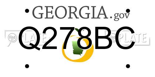 Q278BC Georgia License Plate