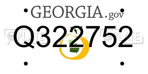 Q322752 Georgia License Plate