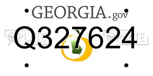 Q327624 Georgia License Plate