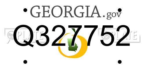 Q327752 Georgia License Plate