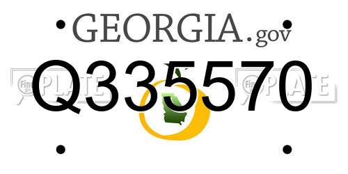 Q335570 Georgia License Plate