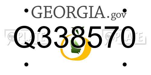 Q338570 Georgia License Plate