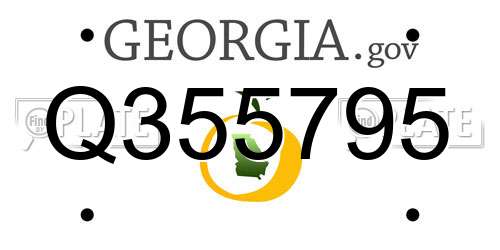 Q355795 Georgia License Plate