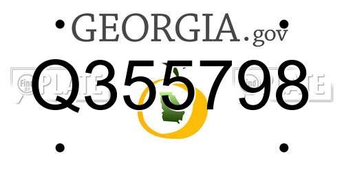 Q355798 Georgia License Plate