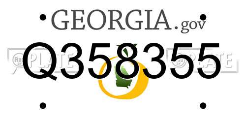Q358355 Georgia License Plate