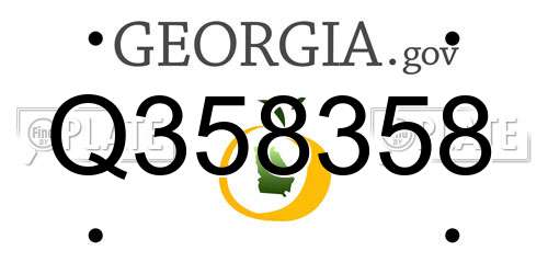 Q358358 Georgia License Plate
