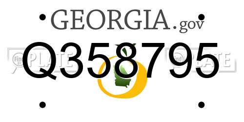 Q358795 Georgia License Plate