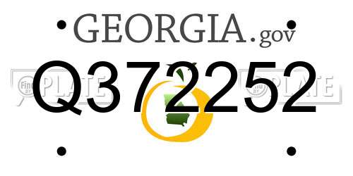 Q372252 Georgia License Plate