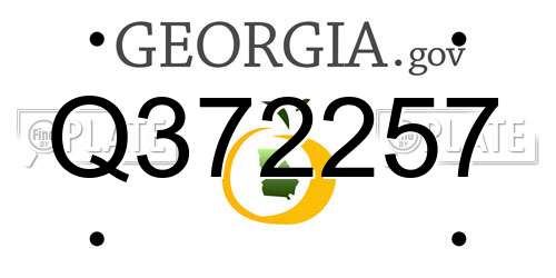Q372257 Georgia License Plate