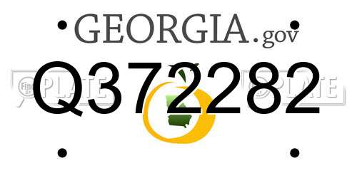 Q372282 Georgia License Plate