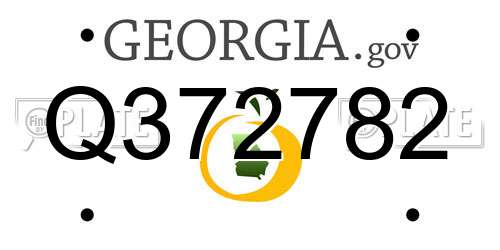 Q372782 Georgia License Plate