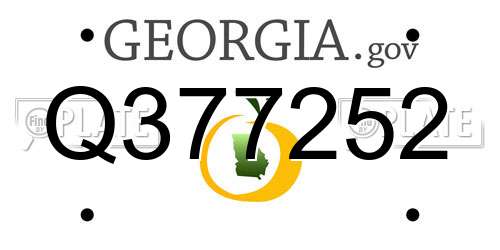 Q377252 Georgia License Plate