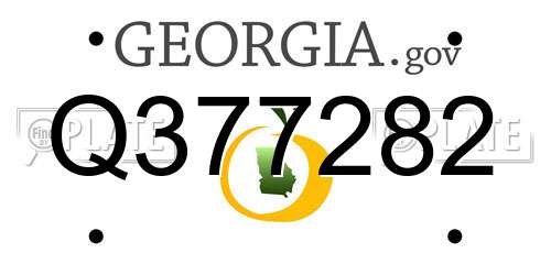 Q377282 Georgia License Plate