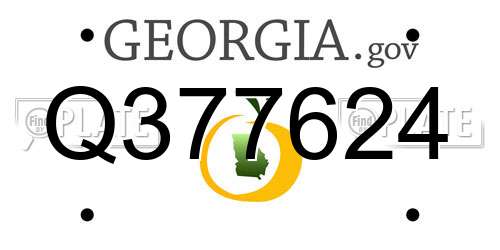 Q377624 Georgia License Plate