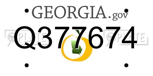 Q377674 Georgia License Plate