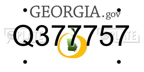 Q377757 Georgia License Plate