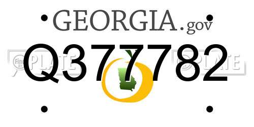 Q377782 Georgia License Plate
