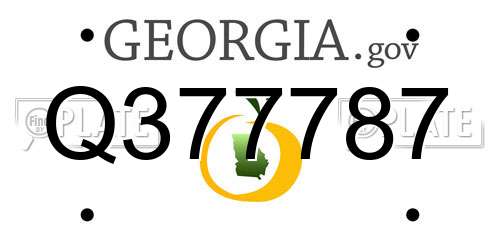 Q377787 Georgia License Plate