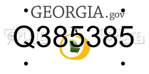 Q385385 Georgia License Plate
