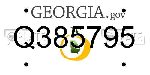 Q385795 Georgia License Plate