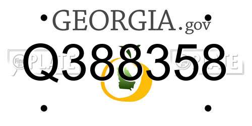 Q388358 Georgia License Plate
